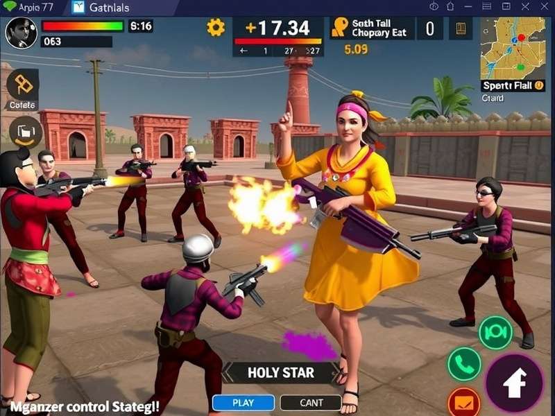 South Spike Elite Squad gameplay screenshot showing intense battle action