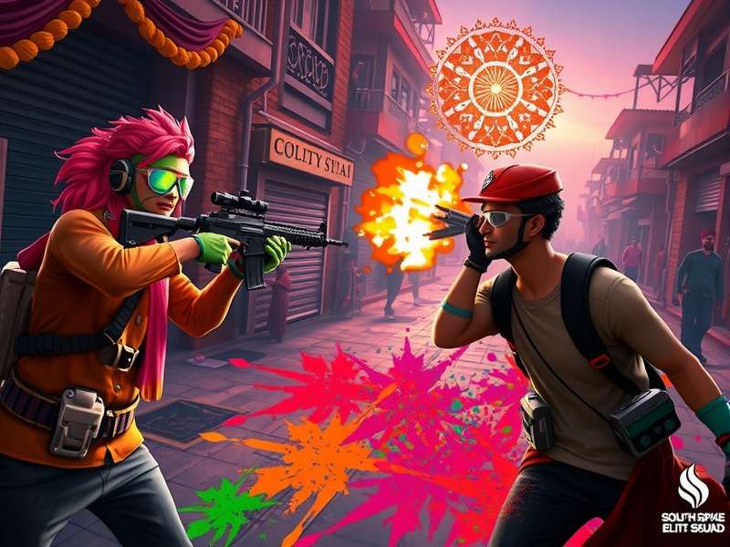 South Spike Elite Squad Indian festival event showcasing Holi celebration